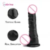 Секс -игрушка массажер черный мягкий реалистичный дилдо игрушки для женщин мастурбация g Spot с всасывающей чашкой настоящий мужской пенис анальный штекер секс -член