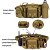 New Tactical Waist Bag Molle Hip crossbody Bag Portable fanny pack with mobile Phone Case for Women Men Outdoor Camping Climbing23252c