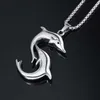 Pendentif Colliers Punk Hip Hop En Acier Inoxydable 316L Dauphin Collier Pour Hommes Femmes Mignon Animal Bijoux Petit Ami GiftPendant Heal22