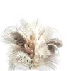 79 sztuk Naturalne Suszone Pampas Trawa, Boho Decor Fluffy White Pompat Trawa Duża Reed Bunny Tail Blat Pszenicy Dekoracyjne 220408