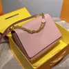 Twist MM çanta Degrade stil Yüksek Kaliteli Epi tanecikli deri flep kadın Çanta Moda Metal Zincir örgülü deri omuz Crossbody Lüks Tasarımcı çantaları