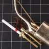 Metall frisk gammaldags retro hopah flaskimitation koppar guldpläterad filter hookah accessoarer rör och rökning set