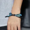 Charm Bracelets Fashion Jewelry Holographic Woven Reflective BraceletCharm