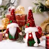 Decoração de gnomos de Natal Tomte sueco com lantejoulas de lantejoulas de lantejouno búfalo luxuh elfo boneca Office Home Office XBJK2208