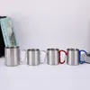 Stainless Steel Party Barbecue Mug Juice Cold Drink Milk Tea Cups Beer Mugs With Carabiner Handle Travel Portable Water Cup BH6515 TYJ