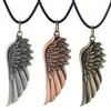 Retro Hip Hop Charming Antique Angel Wings Necklace Jewelry Guardian Gifts Fashion for Women Angel Wing Pendant