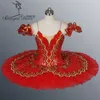 Mulheres Vermelho Ouro Profissional Tutu para Meninas Panqueca Tutu Desempenho Nutcracker Tutu Criança BT8941