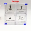 24pcslot Clear DIY Presente de casamento Favorias de chá de bebê Mini Candy de plástico transparente com etiquetas personalizadas 220613