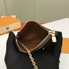 Carteras para llaves para mujer, diseñador de moda para hombre, monedero de alta calidad, tarjetero para mujer, bolso con cremallera de cuero genuino, accesorios M62650, billetera nueva