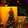 15m USB LED Globe Festoon Ampul Dış Mekan String Hafif Duvar Lambası Bahçe Veranda Noel Partisi Dekorasyonu 220V 110V