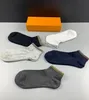 2022 Designer Mens Womens Socks Five Brand Luxe Sports Winter Mesh Letter Tryckt Cotton Man Femal With Box For Gift No 25