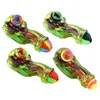 4.9'' Creative resin pipe silicone pipes squid silica gel small tabacco tool