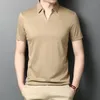 Męskie koszulki T-shirt Man's Summer Silk T Shirt Men Ubrania 2022 Casual Mens Shirts Korean Tshirt Camisetas Hombre Zty026a555 KJ4691men