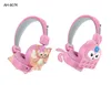 Haute Qualité AH-807H AH-807Y AH-807K AH-906H Série Casque Nouveau Dessin Animé Mignon Image Écouteurs Bluetooth Stéréo Casque Ultra-longue Veille pour Les Enfants Jouent