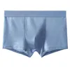 Caleçon Boxer Culotte Hommes Glace Soie Boxers Sous-Vêtements Hommes Mesh Trous Respirant Sexy Shorts Mâle Anti-bactérien CuecasUnderpants