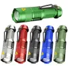 7W 300LM 3 Modes Mini Q5 LED lampe torche lampe tactique mise au point réglable lumière zoomable