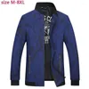 Chaquetas de hombre llegada moda hombres chaqueta suelta Casual Extra grande primavera otoño abrigo fino estampado obeso hombres de talla grande MLXL2XL3XL4XL5XL-8XL1