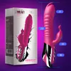 Vibrador de conejo estimulador del clítoris masturbación femenina lamiendo punto G consoladores de calefacción telescópicos juguetes sexy para mujeres