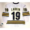 Nik1 Sdylan LARKIN NEW MICHIGAN WOLVERINES White Blue Hockey Jersey 100% вышивка пользовательские или любое имя или номер