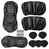 Housses de siège de voiture 9 pièces noir universel en cuir ensemble coussin 5 sièges housse de protection complète ProtectorCar