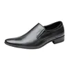 Zapatos de hombre de negocios de estilo italiano, zapatos de vestir formales de alta calidad de cuero genuino, mocasines Penny, zapatos de boda de negocios