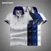 Deer Print Polo Shirt Men Summer Short Sleeve Slim Fit Polos s Fashion Streetwear Tops T-Shirts Casual Golf Shirts 220504