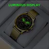 Zegarwatche Mężczyźni zegarki stalowe wacht dla fajnego zegarek męski kalendarz kalendarz kwarcowy kwarc Luminous zegar złota menwristwatches