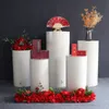 5st Products Sashes Round Cylinder Pedestal Display Art Decor Plinths Pillars för DIY Bröllopsdekorationer Holiday