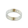 Üst lüks tasarımcı yüzük erkek kadın altın yüzüğü gümüş gül gül paslanmaz çelik takılar klasik moda romantik ve ebedi asla fade2876