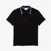 Camiseta de algodón de algodón de estilo británico para hombres Polos British Algel Camiseta Designante de ropa para hombres Batio de color azul oscuro Diseñador Polo Fashion Tees Slim Tees