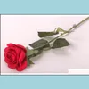 Artificial Flower Rose Faux Floral Greenery Wedding Bouquet Home Office Party Decoration Drop Delivery Accents Decor Garden