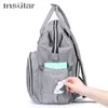 Insular Brand Nappy Backpack Bag Mummy Large Capacity Stroller Bag Mom Baby Multi-function Waterproof Outdoor Travel Diaper Bags 220726