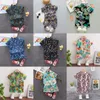 Bébé Garçons Imprimé Floral Vêtements Ensemble D'été À Manches Courtes Chemise Haut Pantalon 2 Pcs Gentleman 1 2 3 4 5 Ans Enfants Vacances Plage Outfit 1013 E3