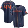 Maglia Space City NCAA Navy 2022 27 Jose Altuve 2 Alex Bregman 44 Yordan Alvarez 35 Justin Verlander 30 Kyle Tucker 10 Yuli Gurriel 7 Craig