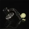 Smoking 14mm quartz spinner banger set with 1pc glass carb cap and 2pcs terp pearl quart nails for dab rigs water pipe bongs