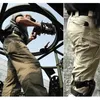 Erkek Taktik Kargo Pantolon Elastik Çok Cep Dış Mekan Pantolon Askeri Ordu Savaş Pantolon Sweatpants Artı Boyut 6xl 220706