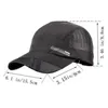 Trocken laufende Baseballkappen Sommer Mesh 8 Farben Gorras Hut Cap Visor Herren Hut Sport coole Mode 2022 Heiße schnelle Outdoor beliebte neue neue neue