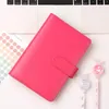 Notepads Macaron Leather Spiral A5/A6 Color Notebook Cover Office Organizer Stationery Binder Notepad Planner NotebookNotepads