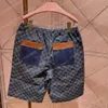 22SS Dames Designer Shorts Broek Denim Jacquard Dubbele Brief Lente Zomer Mannen Webbing Pant Casual Letter Broek Blauw Xinxinbuy XS-L