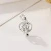 925 Sterling Silver Dangle Charm 1pcs Novo pegada animal Note musical Crown Boy Pingente Pingente Fit Pandora Charms Bracelet