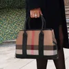 Sac à main 2022 femme fourre-tout concepteur luxe sacs à main Plaid imprimé seau femmes célèbre marque toile cuir sac à bandoulière dame noir