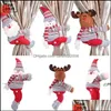 Party Favor Fournitures d'événements Festive Home Garden Décor de Noël Creative Rideau Boucle Cartoon Doll Decorat Dhqlo