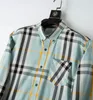 Mäns Klänning Skjorta Bberry Polka Dot Mens Designer Shirt Höst Långärmad Casual Mens Dres Hot Style Homme Kläder M-3XL # 16