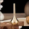 Vases Home Decor Garden Mini Pure Copper Vase Gold Living Room Decoration Antique Tall Unique Flower Nordic Drop Delivery 2021 Ntusw