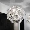 Hängslampor Creative Laser Shell Chandelier Modern Fashion Living Room Matsal Complex trappa Belysning ljuskrona