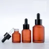 15 ml 30 ml 60 ml 100 ml Bernsteinbraune Glasflasche Protable Lotion Spray Pump Container Leere nachfüllbare Reisekosmetik Creme Shampoo Verpackungsflaschen SN4089