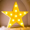 Настольные лампы Прекрасная облачная звезда луна светодиодная 3D светлая ночная детская подарочная спальня для светильника в помещении