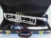 Qualità LT197S-99 Tromba B Piatto Strumenti musicali a tromba professionali placcati argento con custodia