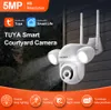 WIFI 5MP / 3MP 2MP Tuya projecteur cour éclairage caméra AI détection Mobile Protection de sécurité extérieure caméra CCTV