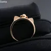 Donia Jewelry Luxury Ring преувеличенное европейское и американское заклепки моды Titanium Micro-Set Creative Designer с коробкой